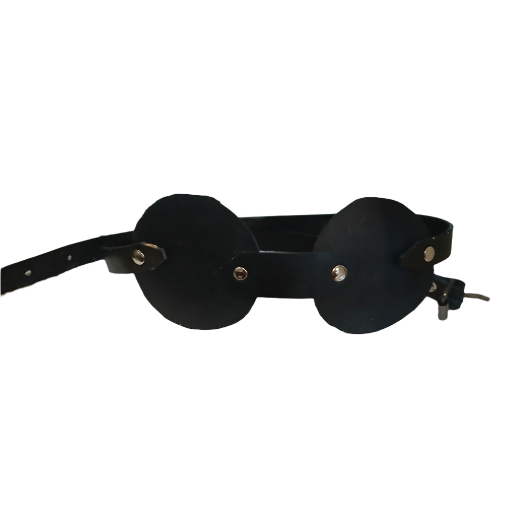 STLW Adjustable Steampunk Leather Blindfold
