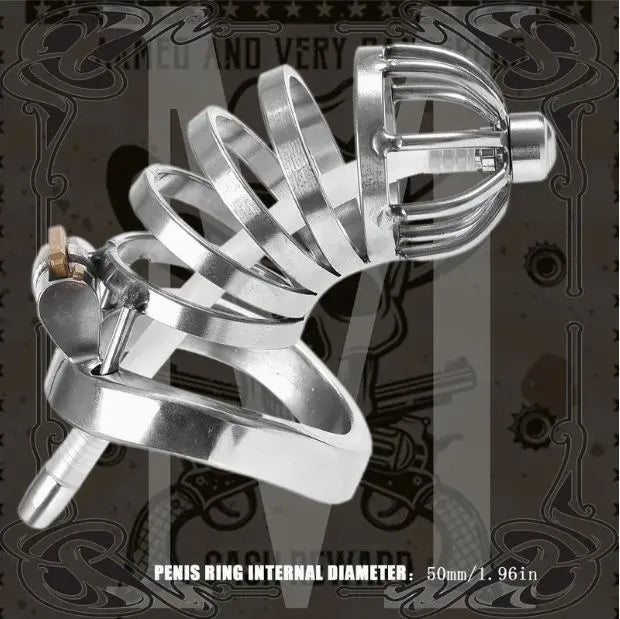 Stainless Steel Men's Chastity Short-S