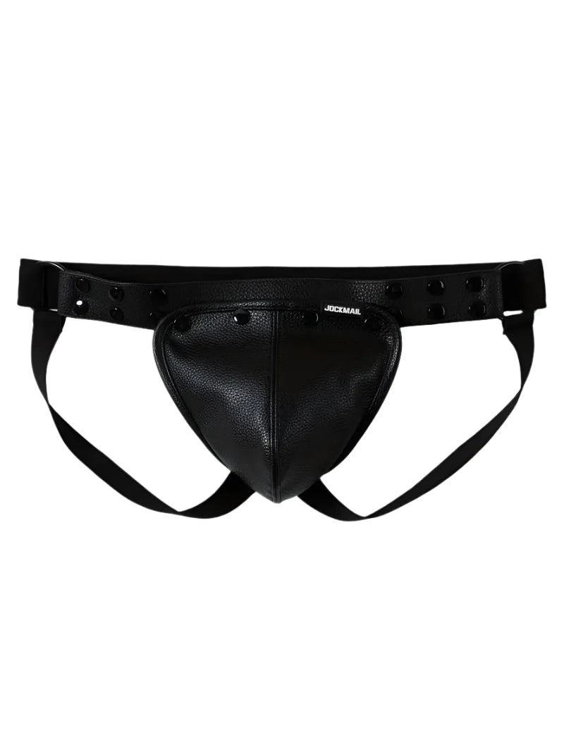 Picture of a Faux Leather jockstrap.