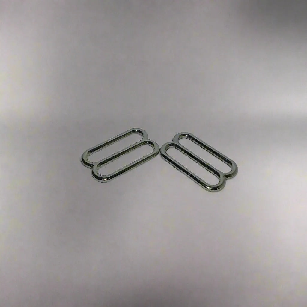 1 1/4" Nickel Double Strap Slide (ea)