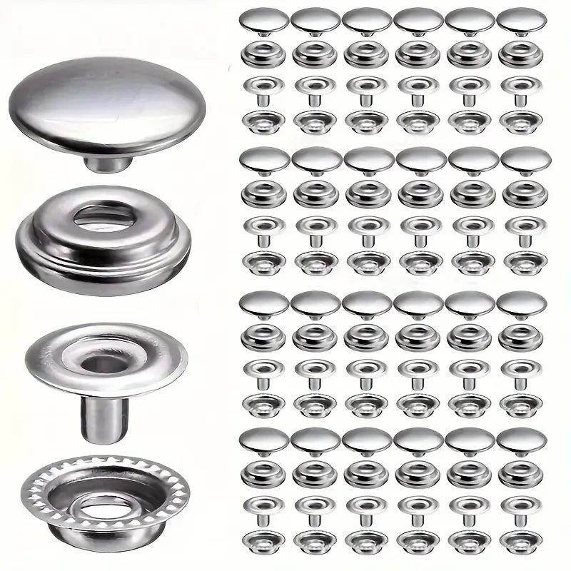 15mm Head x 6mm Post Snap Set (Pick your Color)
