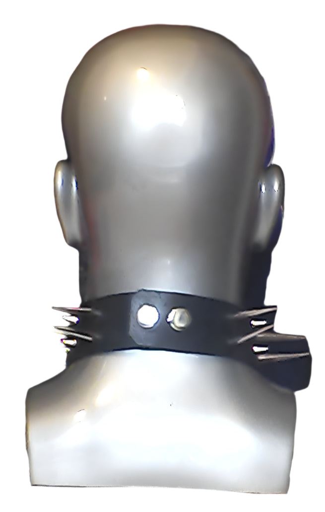 "STLW" 1 1/2" Leather Collar w/14x38mm & 12x10mm Studs