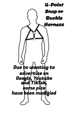 4 Point Leather Buckle Harness
