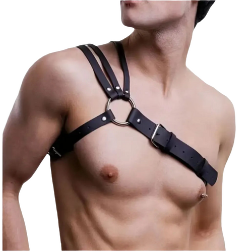 "STLW" Shoulder Leather Punk Harness