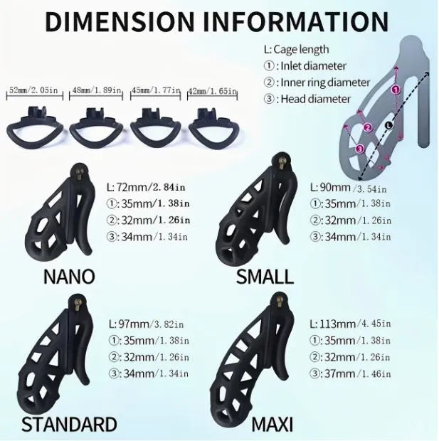 Cobra 2.0 Nano Male Chastity Cage