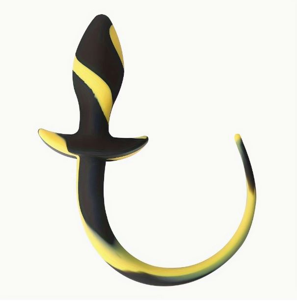 Silicone Dog Tail - Black/6 to Chose From