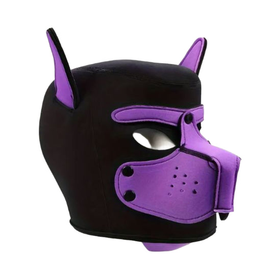 [IMP] Funky Detachable Dog Head Mask - Purple