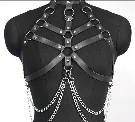 STLW Goth Style Leather Harness