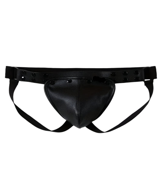 STLW Leather Pouch Jockstrap (S-M 28-33")