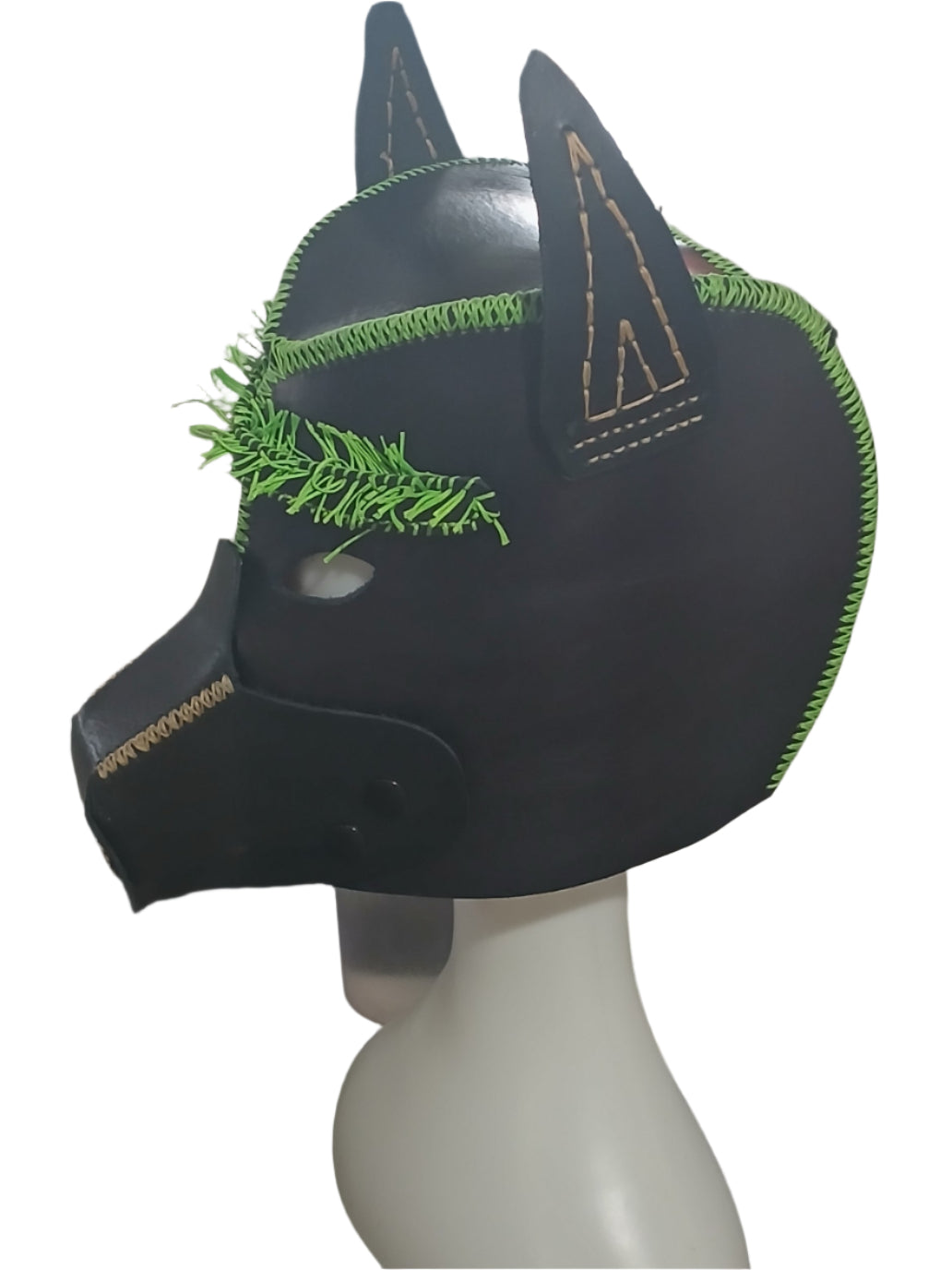 "STLW" Leather Custom Made Pup Mask