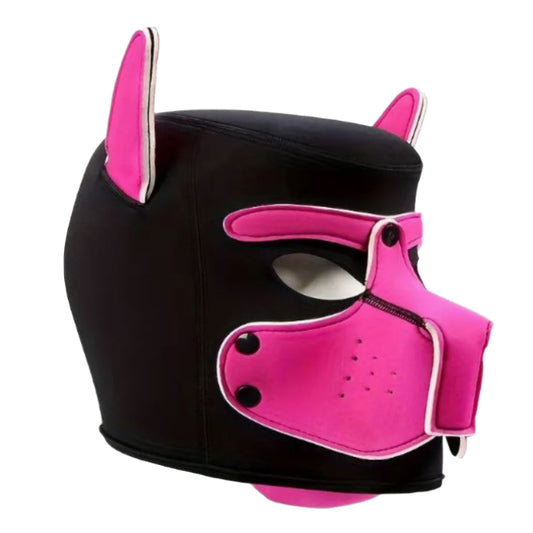 [IMP] Funky Detachable Dog Head Mask - Rose Red