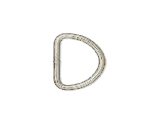 HD Nickle Plated Metal "D" Ring (Pick your Size)