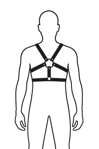 "STLW" Leather 6er Snap Harnesses