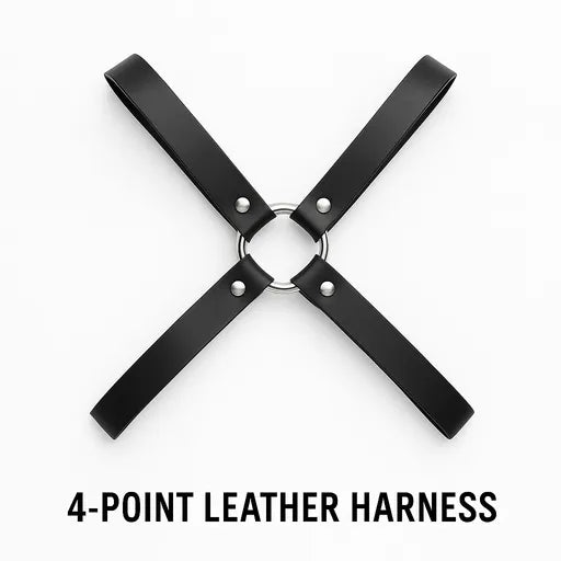 "STLW" Leather 4 Point Harness